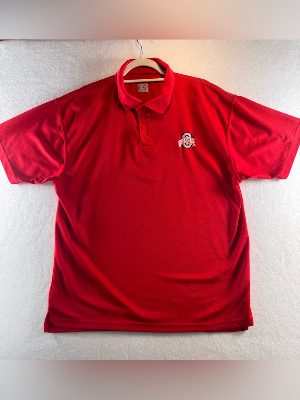 Ohio State Buckeyes Men’s XXL Red Embroidered Logo Polo